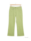 MAYFLOWER Basic Stretch : Pantacourt femme Vert Pomme coton