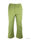 MAYFLOWER Basic Stretch : Pantacourt femme Vert Pomme coton