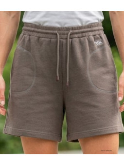 Short sport femme café – Basique, cordon, poches pratiques