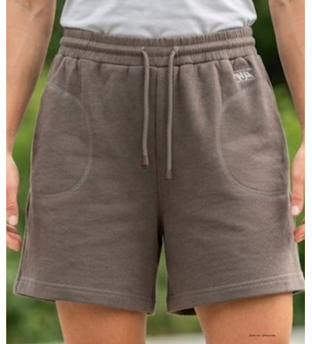 Short sport femme café – Basique, cordon, poches pratiques