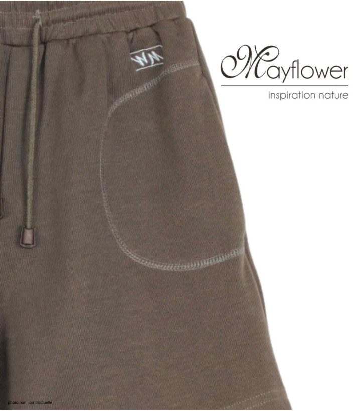 Short sport femme café – Basique, cordon, poches pratiques