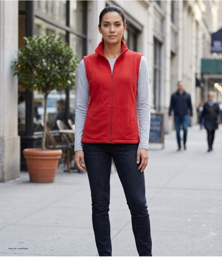 MAYFLOWER 828049U001 - Gilet Sans Manches Femme Rouge Chic