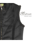 MAYFLOWER 828070U001 - Gilet Sans Manches Noir en Suédine