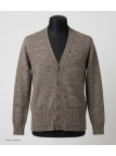 MAYFLOWER DERBY2T - Gilet Boutonné Taupe Laine et Douceur