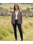 MAYFLOWER DERBY2T - Gilet Boutonné Taupe Laine et Douceur