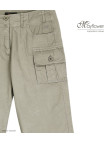 MAYFLOWER ECLAT1B - Pantacourt Femme 100% Coton Beige