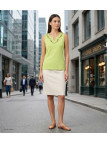 MAYFLOWER PF062V - Débardeur Femme Vert 100% Coton Confort
