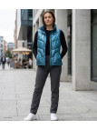 MAYFLOWER SH1096T - Gilet Sans Manches Bleu Turquoise Femme