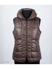 MAYFLOWER STAR1C - Gilet Sans Manches Matelassé Chocolat Femme