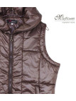MAYFLOWER STAR1C - Gilet Sans Manches Matelassé Chocolat Femme