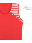 Tee-shirt sans manches Luxury Sport TF192C - 100% Coton Corail