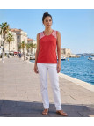 Tee-shirt sans manches Luxury Sport TF192C - 100% Coton Corail