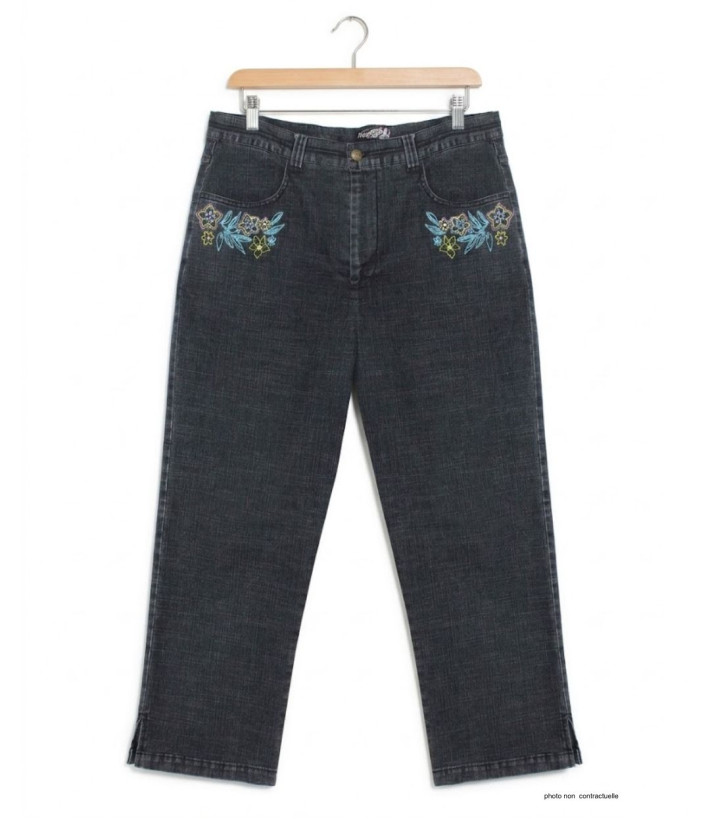 MAYFLOWER SE1103 : Pantacourt Stone Washed Stretch Confort