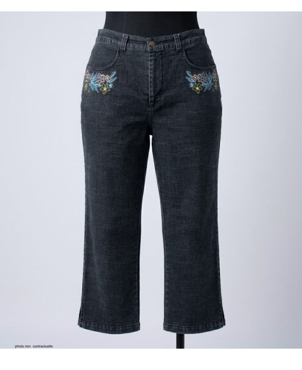 MAYFLOWER SE1103 : Pantacourt Stone Washed Stretch Confort