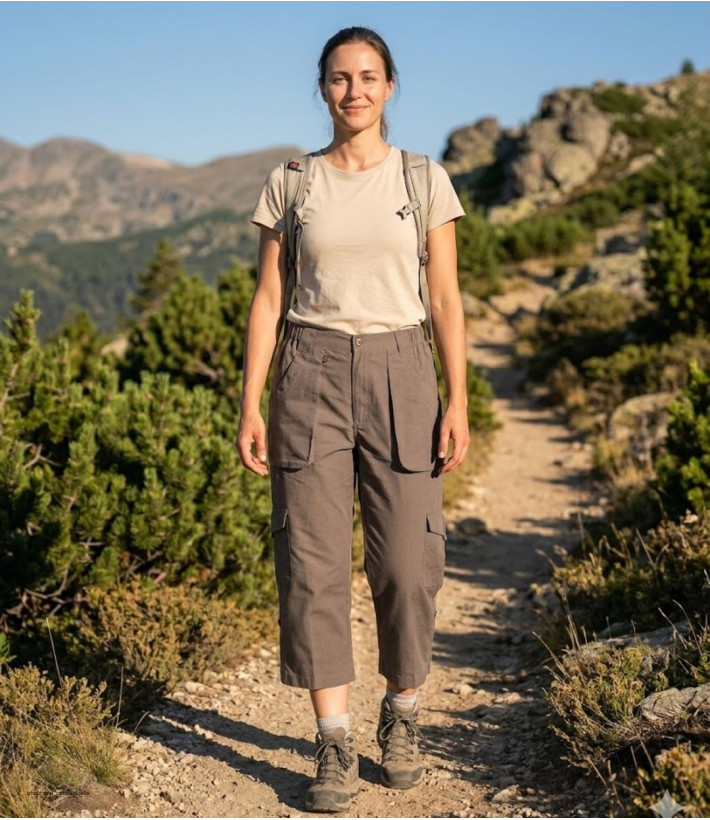 OGALO Rando - Pantacourt femme robuste et confortable