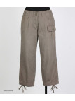 MAYFLOWER ECLAT2T - Pantacourt Détente 100% Coton Taupe