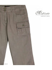 MAYFLOWER ECLAT2T - Pantacourt Détente 100% Coton Taupe