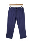 MAYFLOWER MAJORCA2 - Pantacourt 100% Lin Bleu Indigo