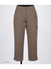 MAYFLOWER MANDICA2 - Pantacourt 100% Coton Marron Noisette