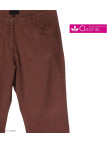 AXONE MARTY2 - Pantacourt Femme Lin Grandes Tailles Marron
