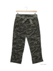 MAYFLOWER MELBA1 - Pantacourt Femme Coton Camouflage Kaki
