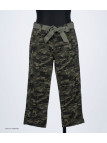 MAYFLOWER MELBA1 - Pantacourt Femme Coton Camouflage Kaki
