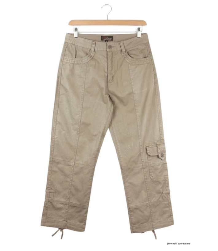 Pantacourt Femme MELINDA2 MAYFLOWER Beige - 100% Coton Confort