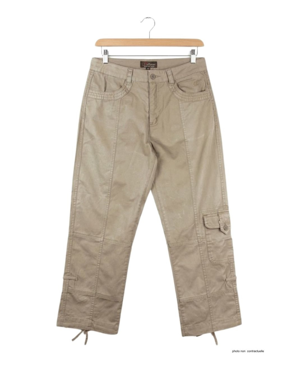 Pantacourt Femme MELINDA2 MAYFLOWER Beige - 100% Coton Confort