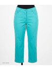 Pantacourt STRETCH Femme Vert Menthe - Coton Extensible