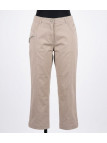 Pantacourt STRETCH Femme Beige - Coton & Zip Fantaisie