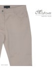 Pantacourt STRETCH Femme Beige - Coton & Zip Fantaisie