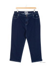 AXONE SALTO1 - Pantacourt Femme Grandes Tailles Bleu Denim