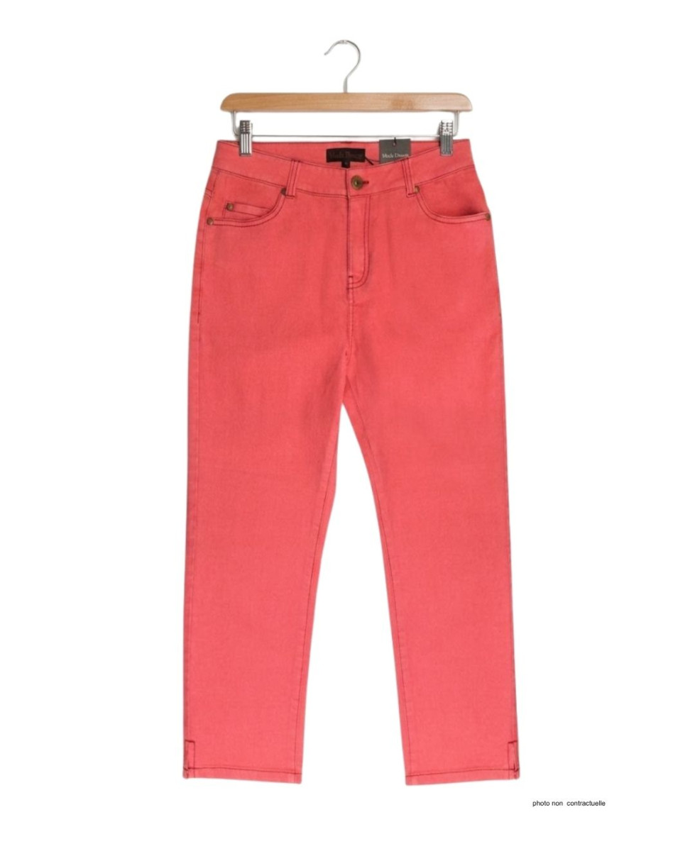 MAYFLOWER Ultra Stretch - Pantacourt Femme Corail Orange