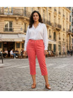 MAYFLOWER Ultra Stretch - Pantacourt Femme Corail Orange