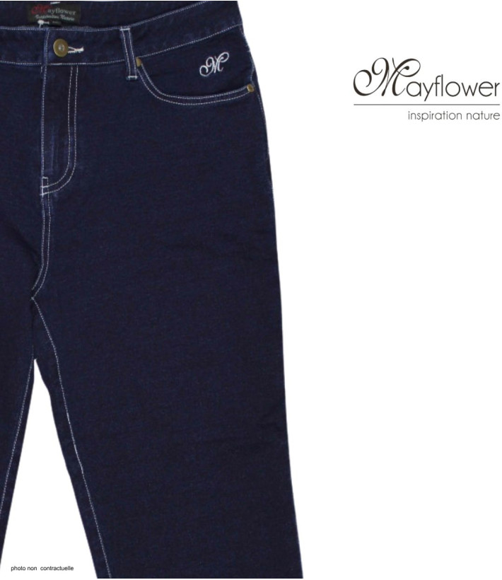 MAYFLOWER SAFRAN1 - Pantacourt femme stretch & confortable