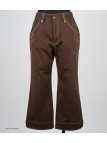 AXONE SH1161M - Pantacourt femme extensible marron confort