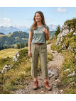 Pantacourt Randonnée Femme Beige Fougère SE9045 - Multipoches