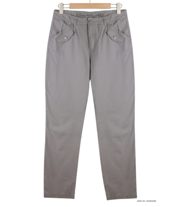 Mayflower SE1087 - Pantalon Gris Perle Extensible Confort
