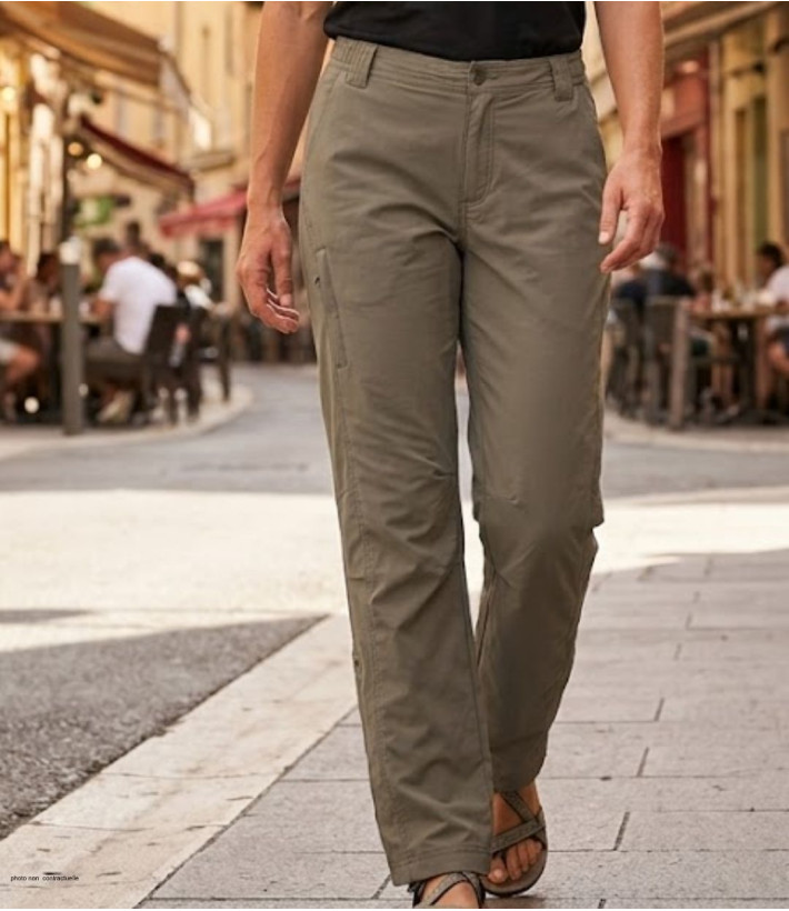 Pantalon réglable Ogalo modèle 111183U001 coloris noisette en nylon.