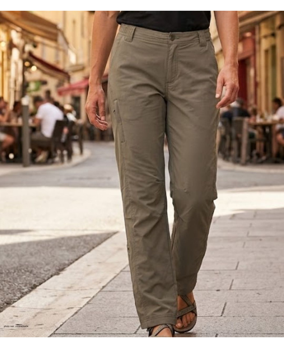 Pantalon réglable Ogalo modèle 111183U001 coloris noisette en nylon.