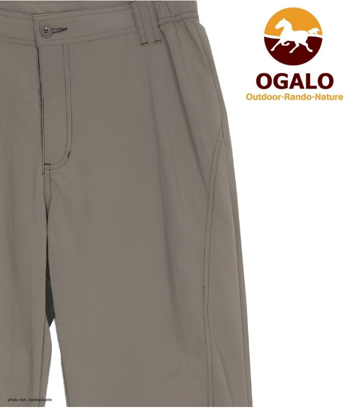 Pantalon Ogalo 111183U001 Noisette - Taille Réglable Confort