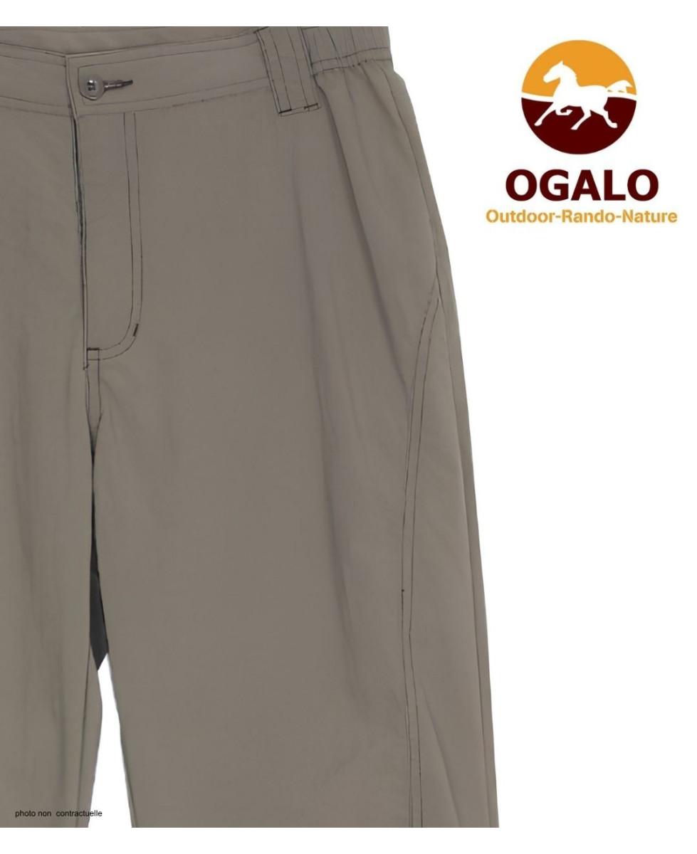 Pantalon Ogalo 111183U001 Noisette - Taille Réglable Confort