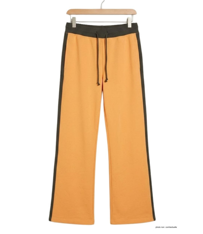 MAYFLOWER SE8008 - Pantalon Sport Femme Stretch Orange/Kaki