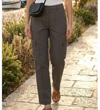 Pantalon Cargo Femme Gris : Style Ranger