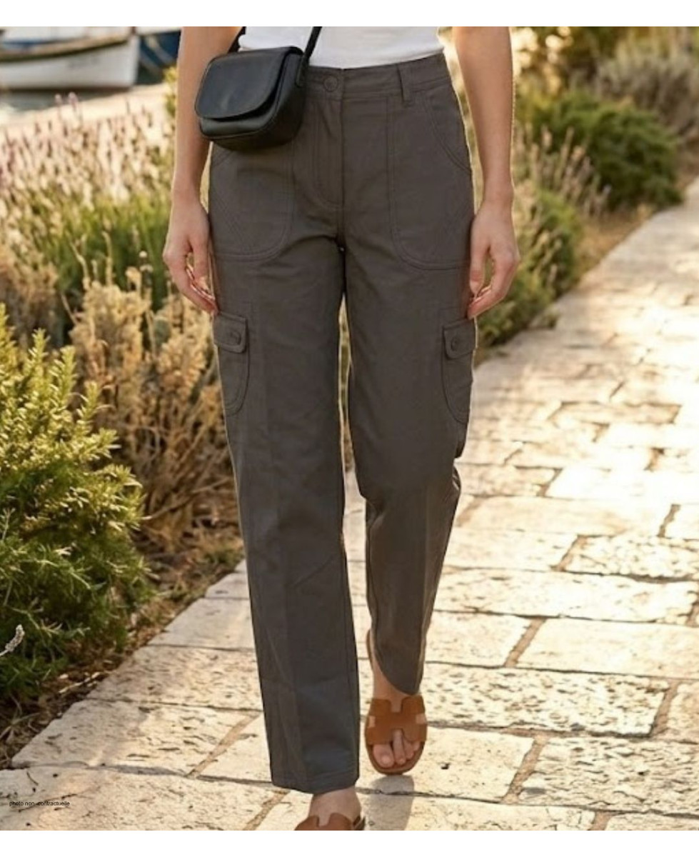 Pantalon Cargo Femme Gris : Style Ranger