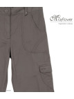 MAYFLOWER BEA1G - Pantalon Cargo Femme Gris à Poches Latérales