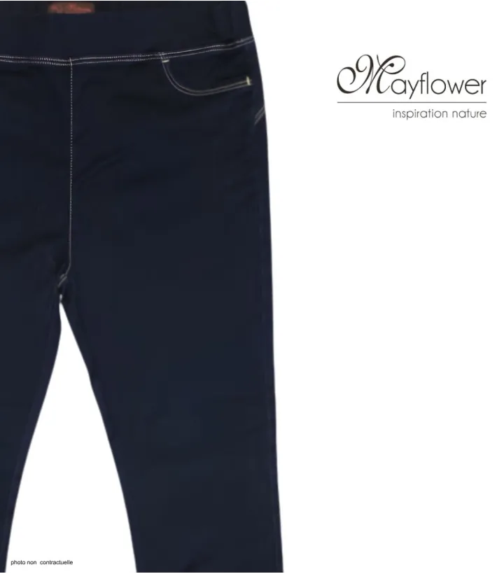 MAYFLOWER CELIB1 - Pantalon Slim Ultra-Stretch Taille Haute