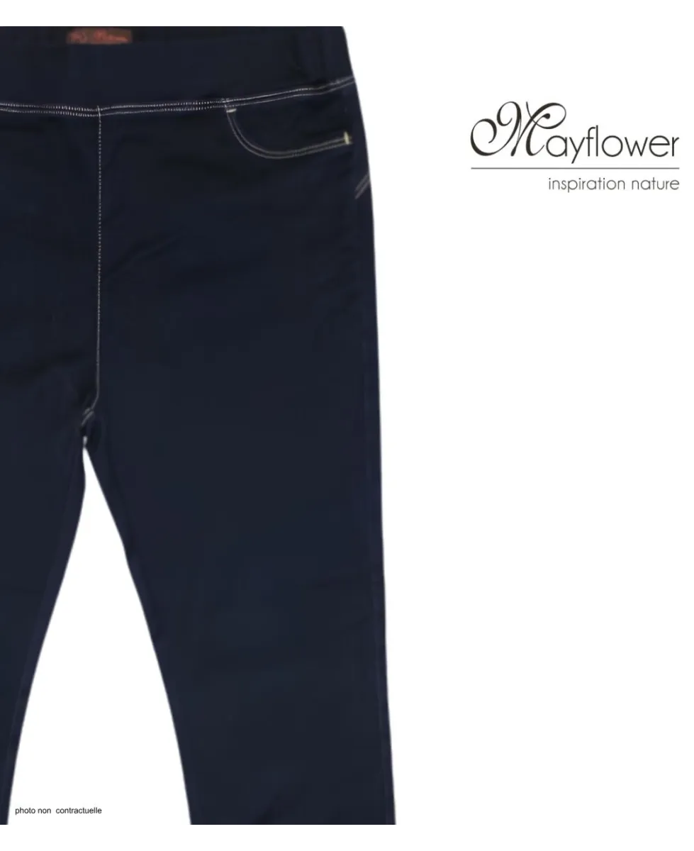 MAYFLOWER CELIB1 - Pantalon Slim Ultra-Stretch Taille Haute