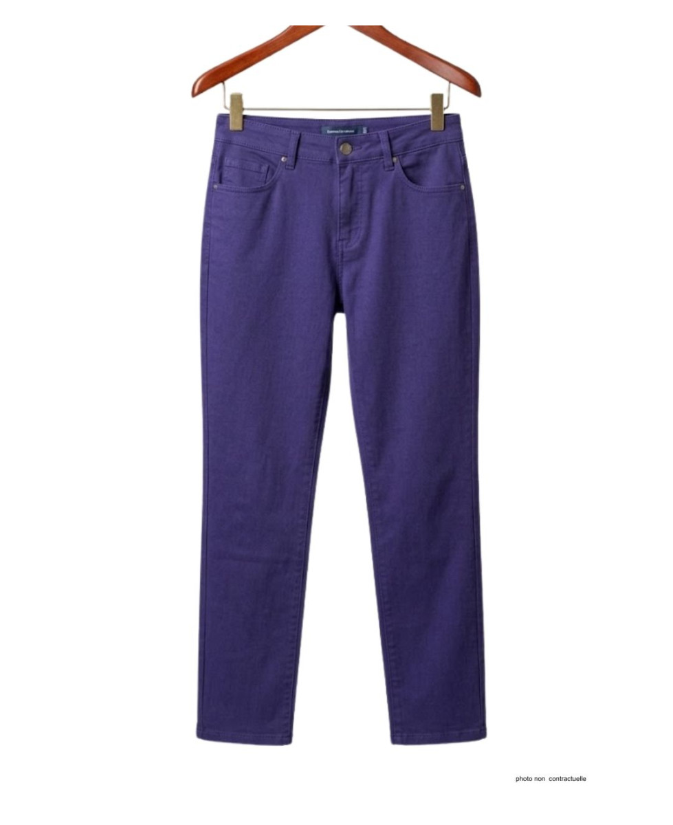MAYFLOWER CLAUDIA2 - Pantalon femme Bleu Stone Ultra Stretch