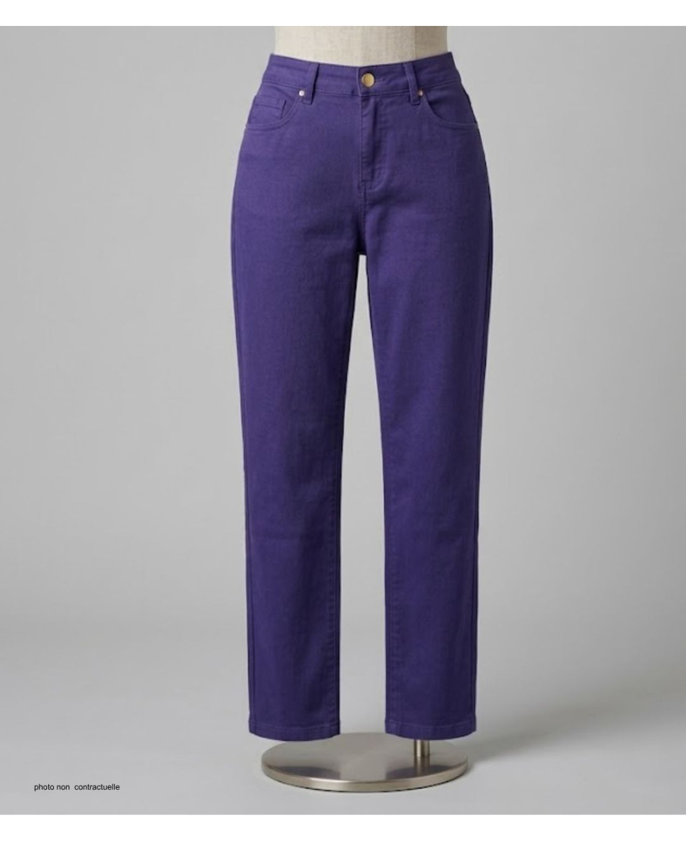 MAYFLOWER CLAUDIA2 - Pantalon femme Bleu Stone Ultra Stretch
